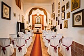 Wedding ceremony in a traditional andalusian farmhouse. Antequera, Malaga province. Andalusia southern Spain, Europe.