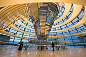 Germany, Berlin, the Reichstag, the seat of the Bundestag renovated by the architect Sir Norman Foster, the German parliament since 1999