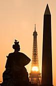 France, Paris, area listed as World Heritage by UNESCO, the obelisk of Concorde square