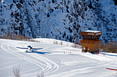 France, Isere, L'Alpe d'Huez, ski resort, the altiport