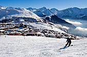 France, Isere, L'Alpe d'Huez, ski resort