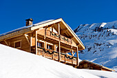 France, Isere, L'Alpe d'Huez, ski resort, 4 star hotel Les Chalets de l'Altiport (Altiport's chalets)