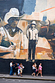 Costa Rica, San Jose Province, San Jose, mural in downtown