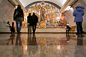 Russia, Moscow, Park Pobedy metro station (2005)