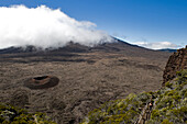 France, Reunion island (French overseas department), Parc National de La Reunion (Reunion National Park), listed as World Heritage by UNESCO, Piton de la Fournaise volcano, Formica Leo crater and Dolomieu crater inside the Enclos