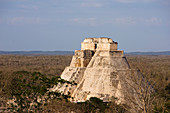 Mexico, Yucatan State, Maya site of Uxmal, site listed as World Heritage by UNESCO, the Pyramid of Devin
