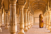India, Rajasthan state, hill fort of Rajasthan listed as World Heritage by UNESCO, near Jaipur, Amber, Amber Fort built in 1593