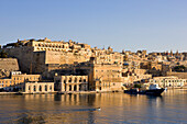 Malta, Valletta, listed as World Heritage by the UNESCO, view from Senglea