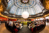 France, Paris, the restaurant of Le Printemps department store on Haussmann boulevard