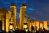 Egypt, Upper Egypt, Nile Valley, Luxor Temple listed as World Heritage by UNESCO