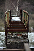 Stillgelegter Hochofen in alter Industrieanlage, Landschaftspark Duisburg Nord, Nordrheinwestfalen, Deutschland