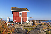 Ehemaliges Lotsenhaus von Hönö Klåva auf Insel Hönö, Bohuslän, Västra Götalands Län, Schärengarten Göteborg, Südschweden, Schweden, Nordeuropa, Europa