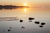 Sun rise at the Baltic Sea, Kapellskaer, Uppland, Stockholms County, South Sweden, Sweden, Scandinavia, Northern Europe
