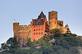 Schönburg Castle above the Rhine near Oberwesel, Upper Middle Rhine Valley, Rheinland-Palatinate, Germany, Europe