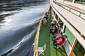 Paddle steamer Goethe on the Rhine, near Oberwesel, Upper Middle Rhine Valley, Rheinland-Palatinate, Germany, Europe