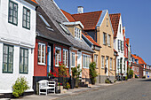 Häuser in der Altstadt von Sønderborg, Insel Als, Süddänemark, Dänemark, Europa, Nordeuropa