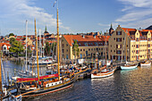 View of Svendborg on the island Funen, Danish South Sea Islands, Southern Denmark, Denmark, Scandinavia, Northern Europe