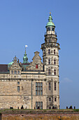 Leuchtturm im Schloss Kronborg Slot in Helsingør, Insel Seeland, Dänemark, Nordeuropa, Europa