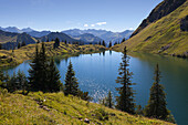 Seealpsee am Nebelhorn, bei Oberstdorf, Allgäuer Alpen, Allgäu, Bayern, Deutschland