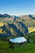 Seealpsee am Nebelhorn, bei Oberstdorf, Allgäuer Alpen, Allgäu, Bayern, Deutschland