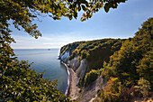Chalk cliffs, Jasmund national park, Ruegen, Baltic Sea, Mecklenburg-West Pomerania, Germany