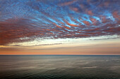 Clouds above the sea, Jasmund national park, Ruegen, Baltic Sea, Mecklenburg-West Pomerania, Germany