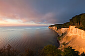 chalk cliffs, Jasmund national park, Ruegen, Baltic Sea, Mecklenburg-West Pomerania, Germany