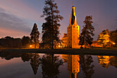 Raesfeld moated castle, Muensterland, North-Rhine Westphalia, Germany