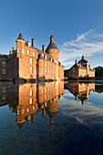 Anholt moated castle, near Isselburg, Muensterland, North-Rhine Westphalia, Germany