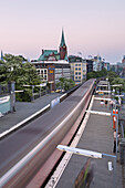 Bahnhof Landungsbrücken der Hamburger Hochbahn, Hansestadt Hamburg, Norddeutschland, Deutschland, Europa