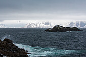 Blick von Kabelvag auf Nostinden, Austvagoya, Lofoten, Norwegen, Skandinavien, Europa