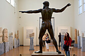 Greece, Athens, National Archaeological Museum, bronze statue of Poseidon or Zeus of 460 BC, found off Artemision Cape