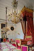 France, Yvelines, Chateau de Versailles, listed as World Heritage by UNESCO, the Grand Trianon, the Queen of Belguim's bedroom
