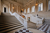 France, Yvelines, Chateau de Versailles, listed as World Heritage by UNESCO, Grand Degre staircase of the Northern wing
