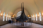 Norway, Oslo, Bygdoy Peninsula, Viking Boats Museum, Oseberg drakkar of the 9th century