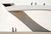 Brazil, Brasilia, listed as World Heritage by UNESCO, National Museum by architect Oscar Niemeyer