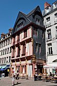 France, Loire Atlantique, Nantes, European Green Capital 2013, facade in a pedestrian road