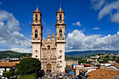 Mexico, Guerrero state, Taxco, Santa Prisca Cathedral