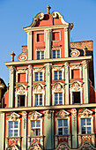 Poland, a region of Silesia, Wroclaw, facades on Market Square (Rynek)