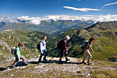 France, Savoie, La Plagne, overlooking the Mont Blanc from La Roche De Mio 2700