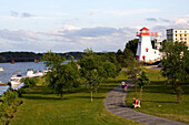 Canada, New Brunswick, Fredericton, historic Garrison district, Saint Jean river banks, the lighthouse