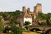 France, Allier, Bourbonnais, Aumance Valley, Herisson village, castle remains