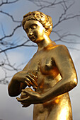 Germany, Berlin, golden statue