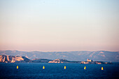 France, Bouches du Rhone, Marseille, general view over the bay from Montredon district