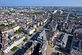 France, Loire Atlantique, Nantes, European Green Capital 2013, Cours des 50 otages, the main street, and Ile Feydeau in the background