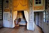 France, Savoie, Chambery, Les Charmettes, country house of Mme de Warens which housed philisopher and writer Jean Jacques Rousseau, bedroom of Jean Jacques Rouseeau