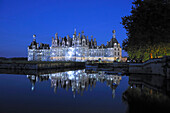 France, Loir et Cher, Loire Valley listed as World Heritage by UNESCO, Chateau de Chambord, son et lumiere display