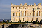 France, Yvelines, Chateau de Versailles, listed as World Heritage by UNESCO, facade of the Queen's apartments