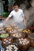 Taiwan, Taipei District, Shifen, steamed raviolis, one of Taiwan's culinary speciality