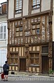 Socalled Maison du Pilori 16th century at Place du Pilori ,  Joigny , Yonne , Departement Yonne , Burgundy , France , Europe